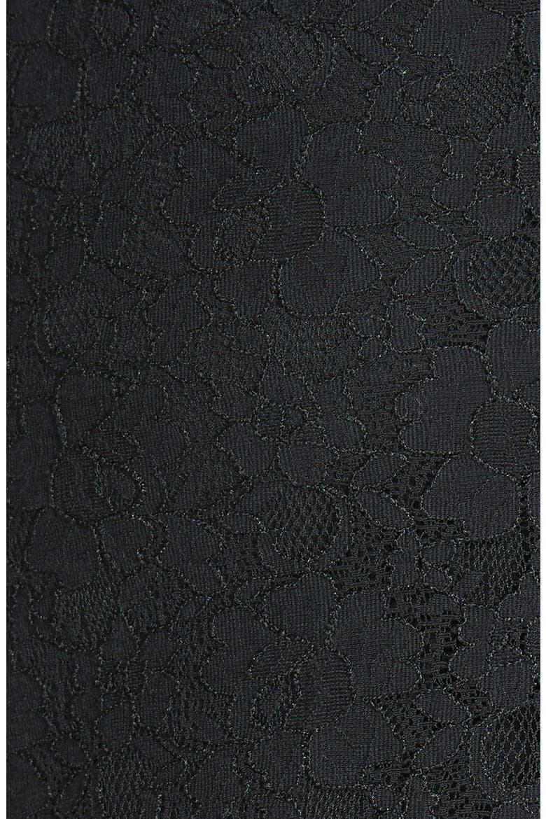 Lace Pencil Skirt, Alternate, color, BLACK