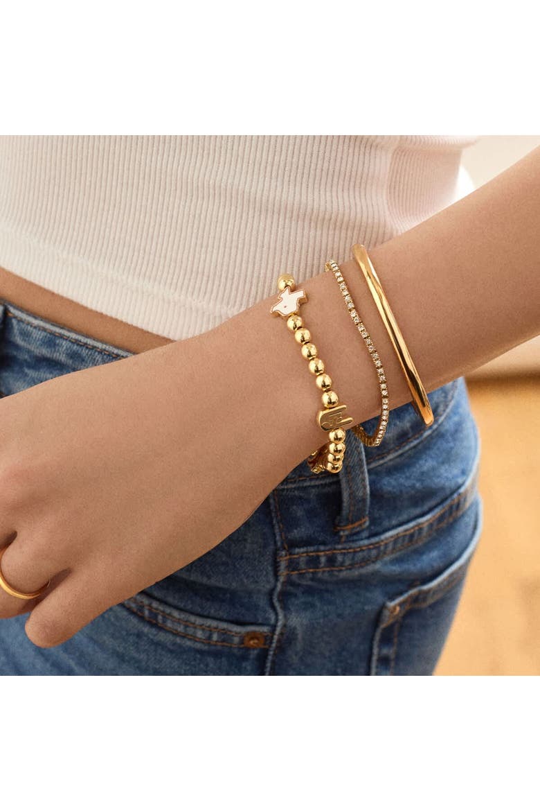 Texas Longhorns Pisa Bracelet, Alternate, color, Gold