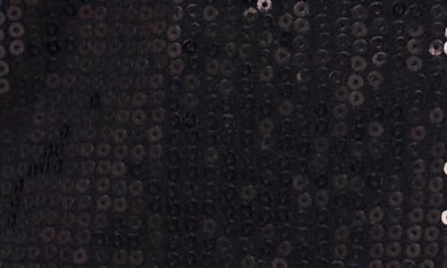Vince Camuto Sequin Mixed Media Cardigan In Black