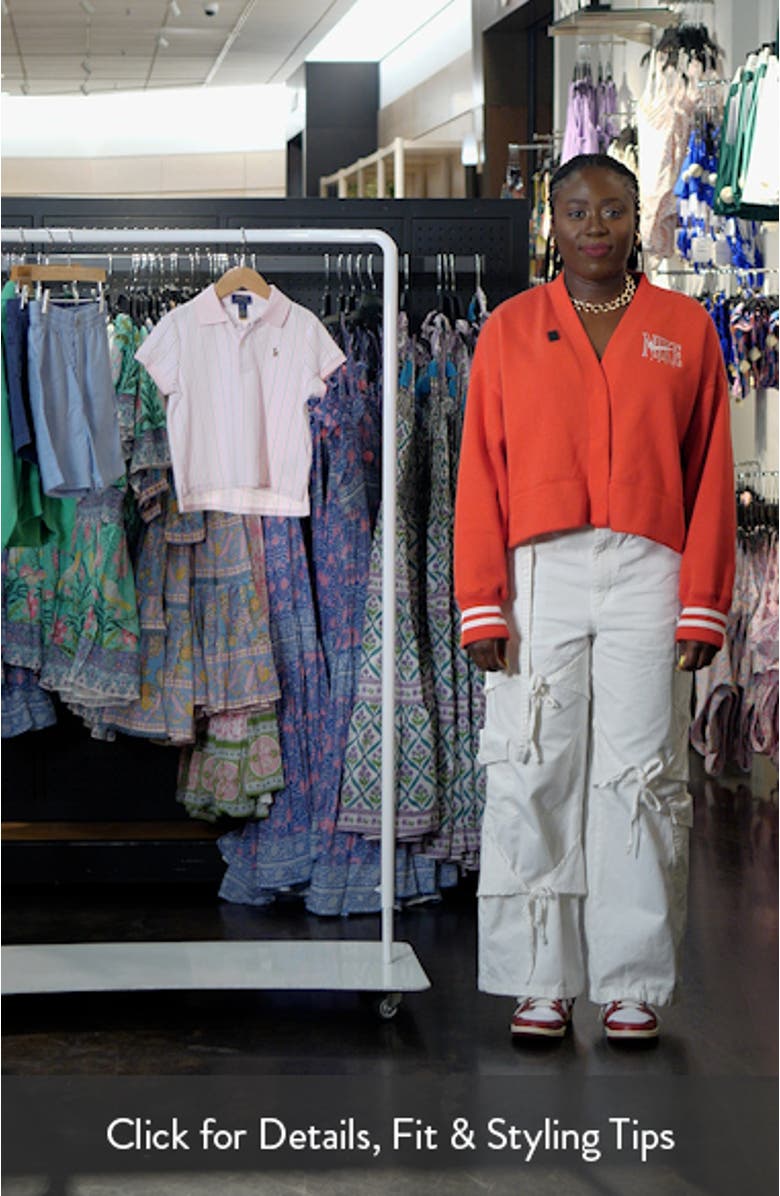 Kids' Oxford Stripe Cotton Piqué Polo, sales video thumbnail