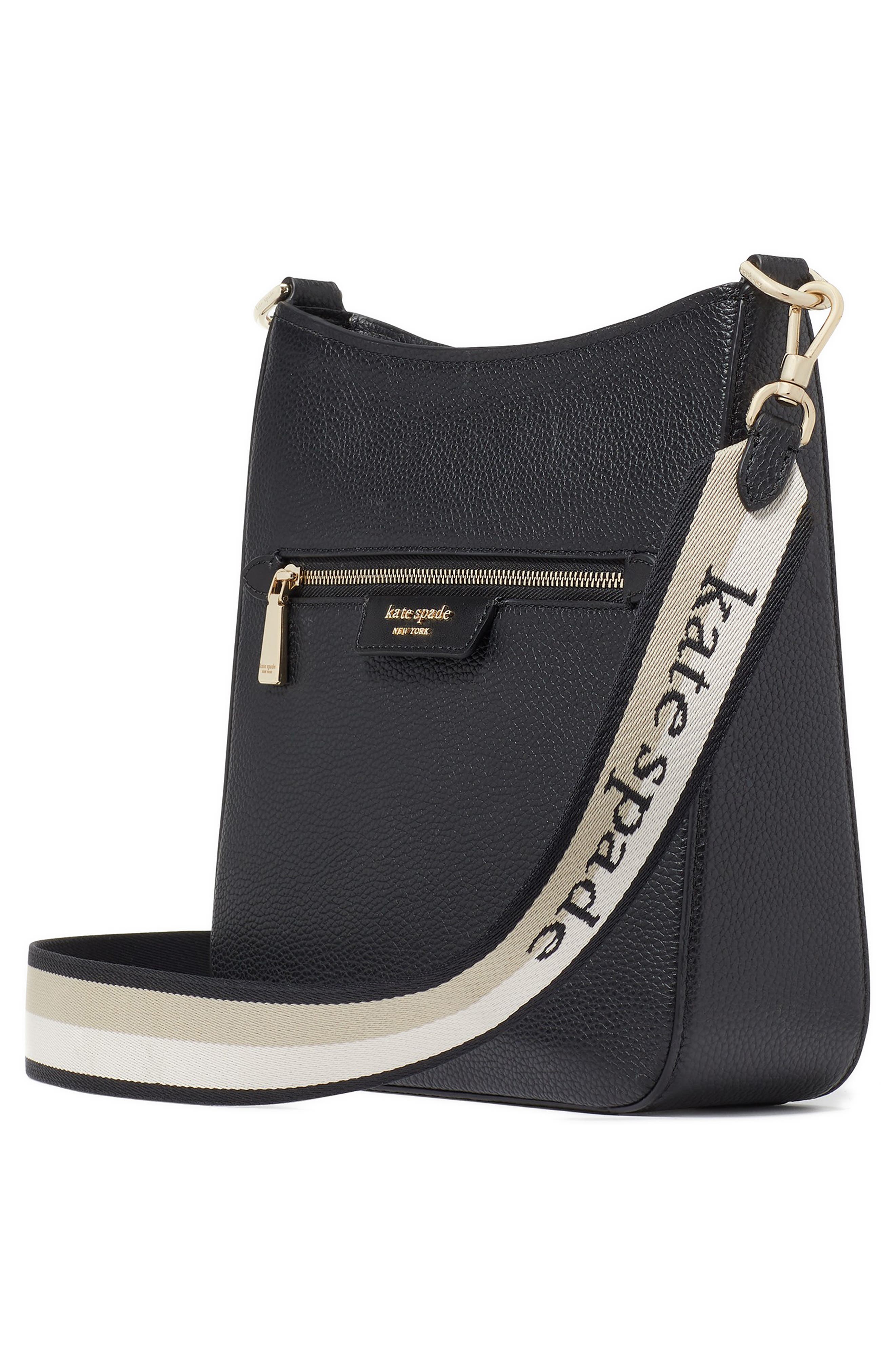 Kate Spade New York hudson pebble leather messenger bag, Alternate, color, 