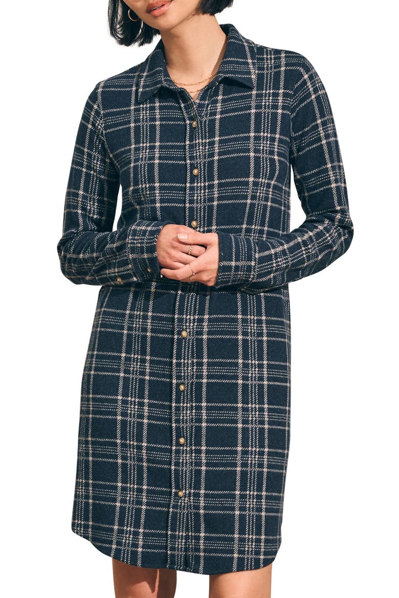 Legend Shirtdress, Main, color, CHARCOAL DAKOTA PLAID