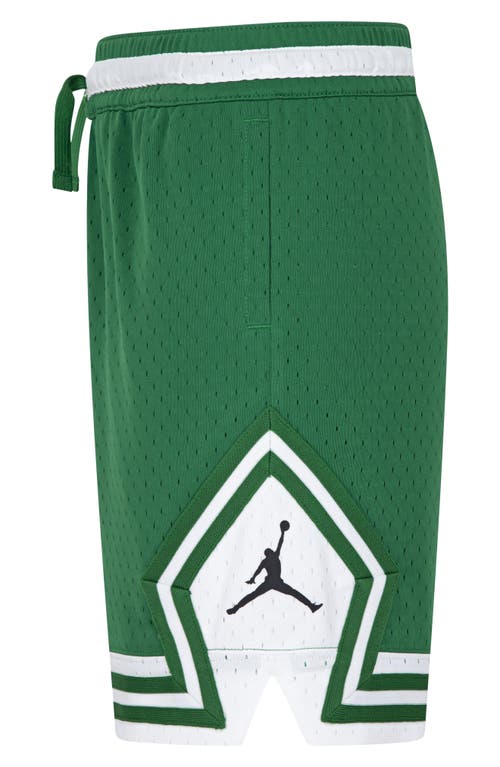 Jordan Kids' Dri-fit Sport Diamond Mesh Basketball Shorts In Green