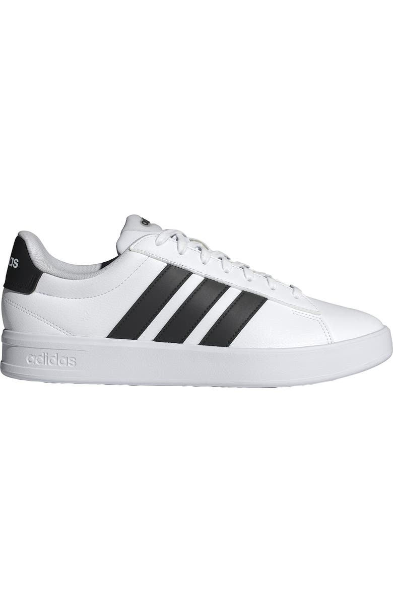adidas Grand Court Sneaker, Alternate, color, White/ Core Black/ White