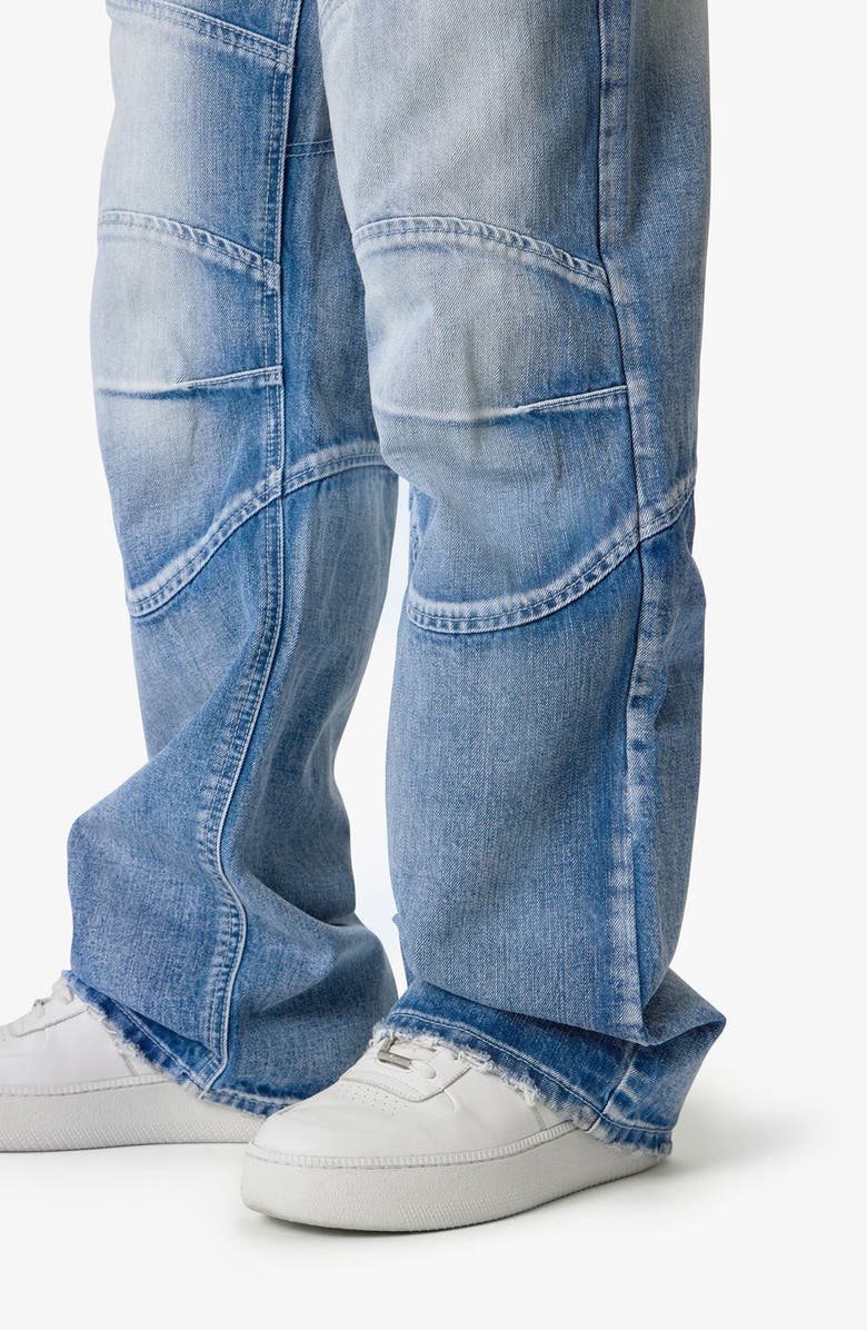 mnml Paneled Moto Denim Jeans, Alternate, color,