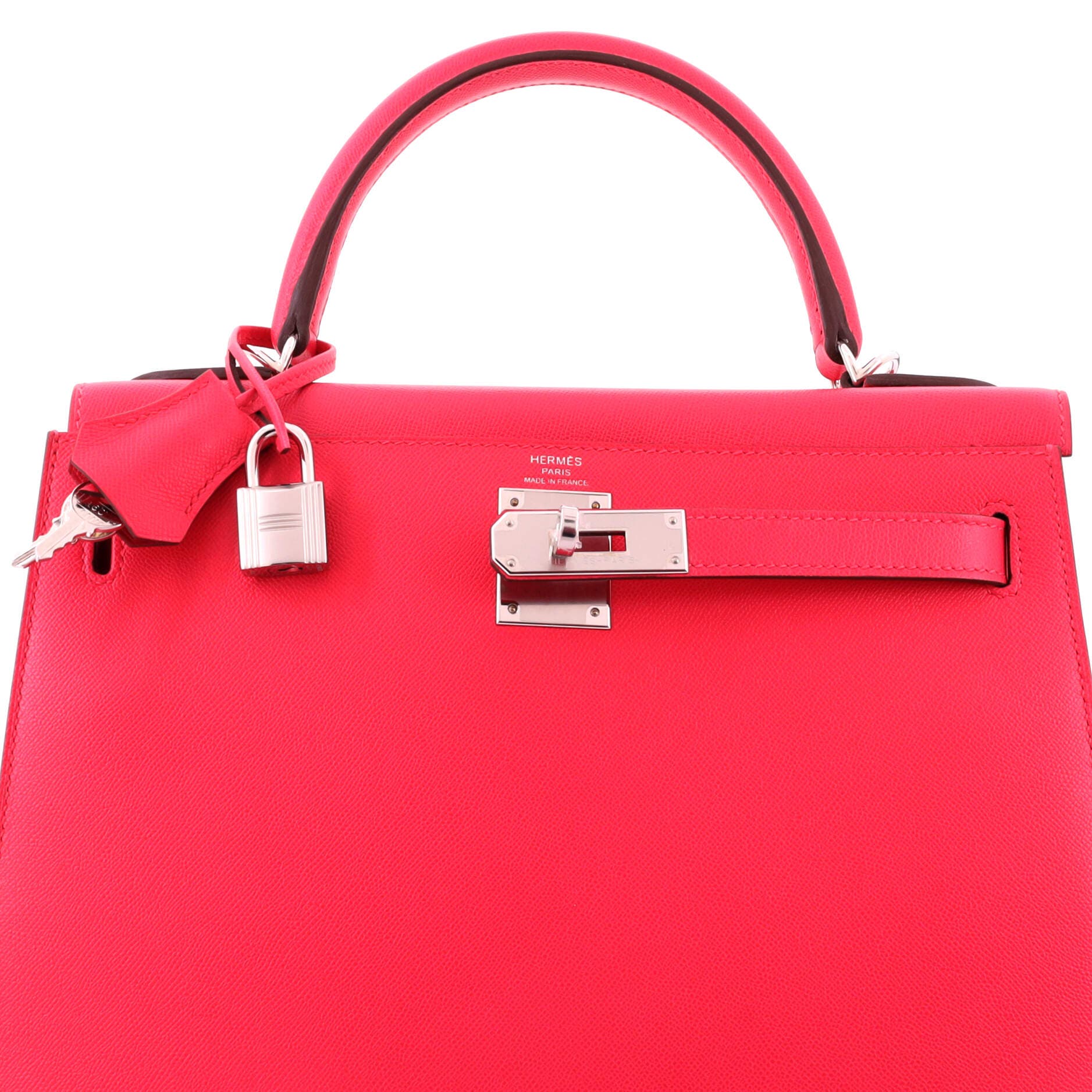 Pre-Owned Hermes Kelly Handbag Pink Madame with Palladium Hardware 28, Alternate, color, 