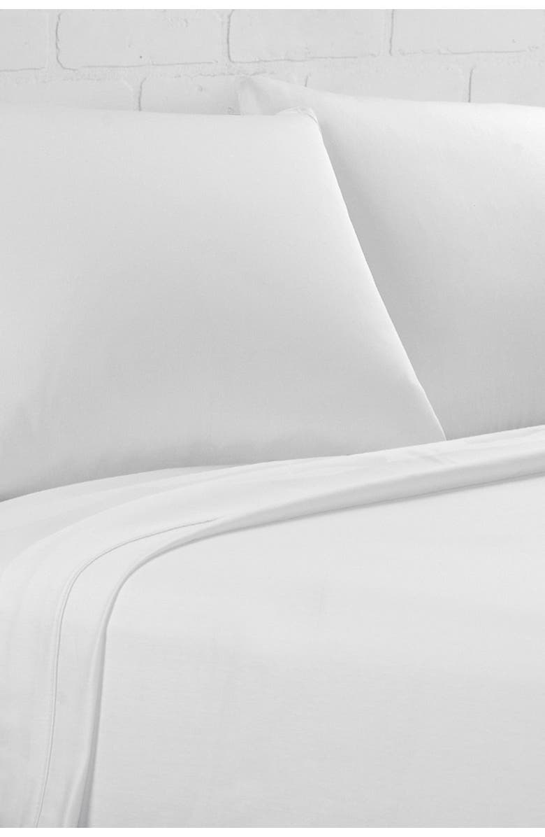 ELLA JAYNE HOME Percale 300 Thread Count 4-Piece Sheet Set - White - Cal King, Main, color, 