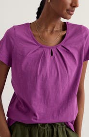 Seasalt Cornwall Appletree Keyhole Organic Cotton T-Shirt