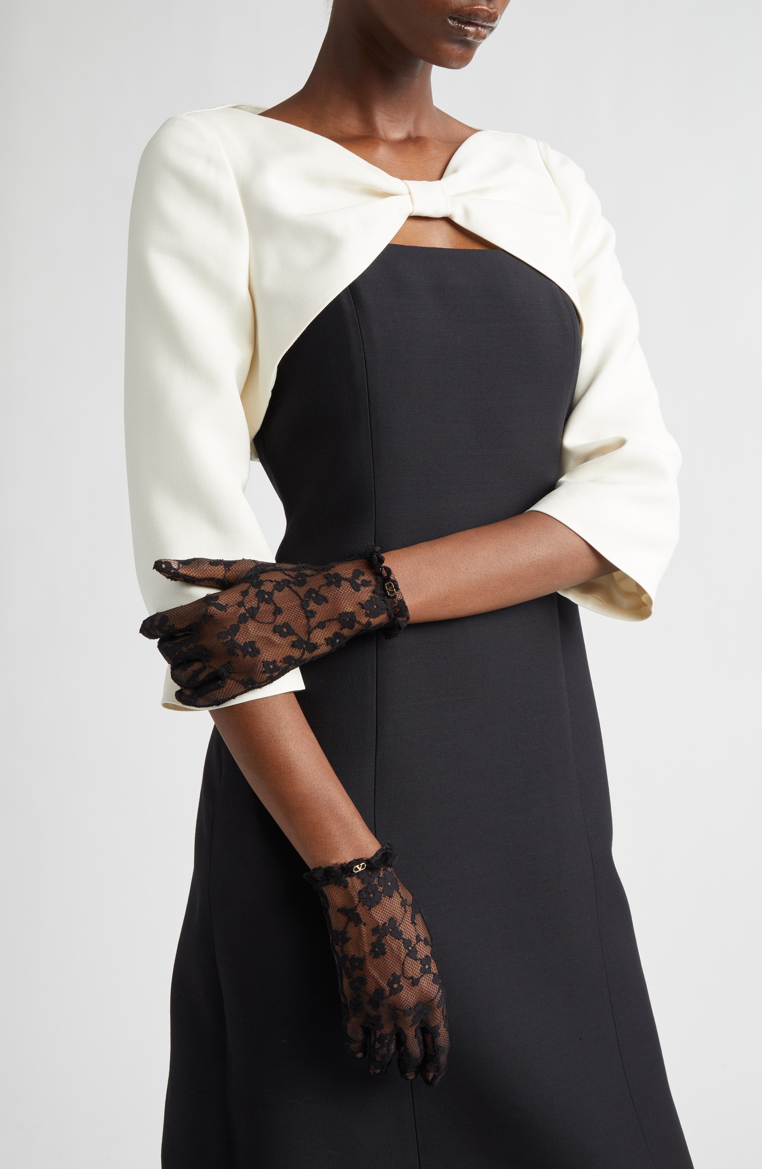 VLOGO Sheer Floral Lace Gloves (Women) | Nordstrom