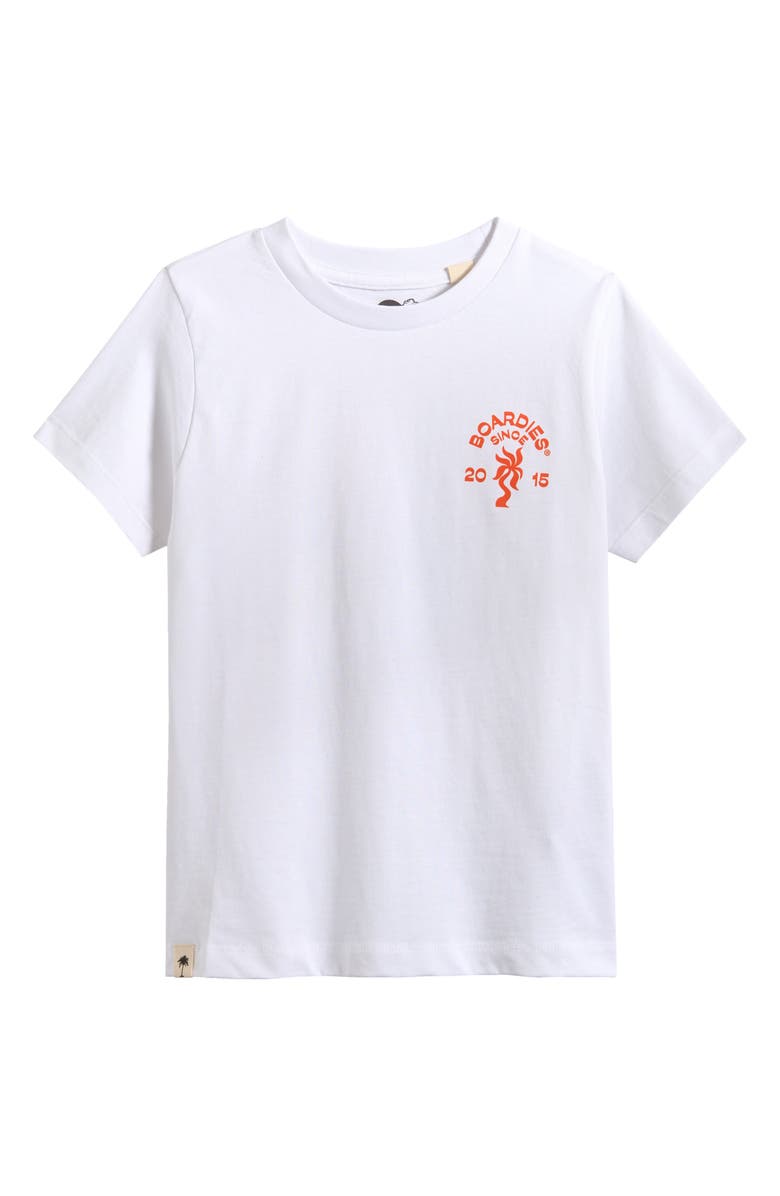 Boardies Kids' Water Gate Cotton Graphic T-Shirt, Main, color, White