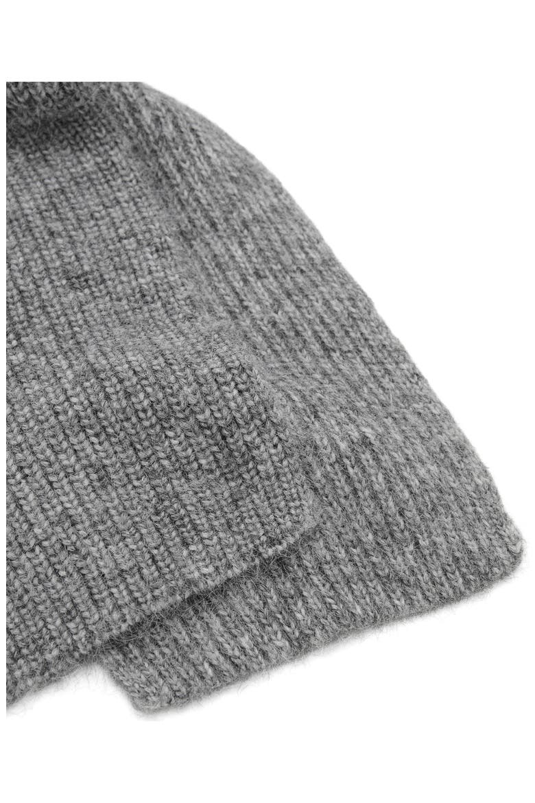 Hooded Rib Scarf, Alternate, color, MEDIUM HEATHER GREY