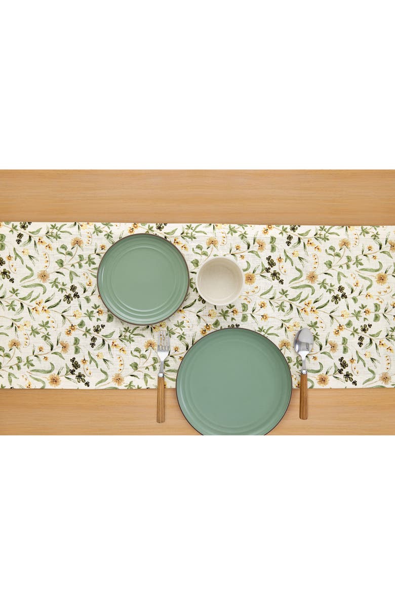 Solino Home Linen Table Runner for Dining Table, Holiday and Everyday Table Decor - Fall Botanical, Alternate, color, Multicolor