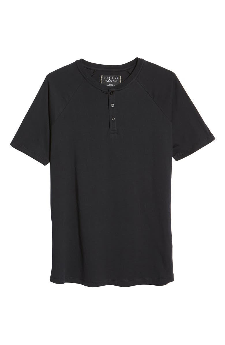LIVE LIVE Raglan Pima Cotton Henley, Alternate, color, 