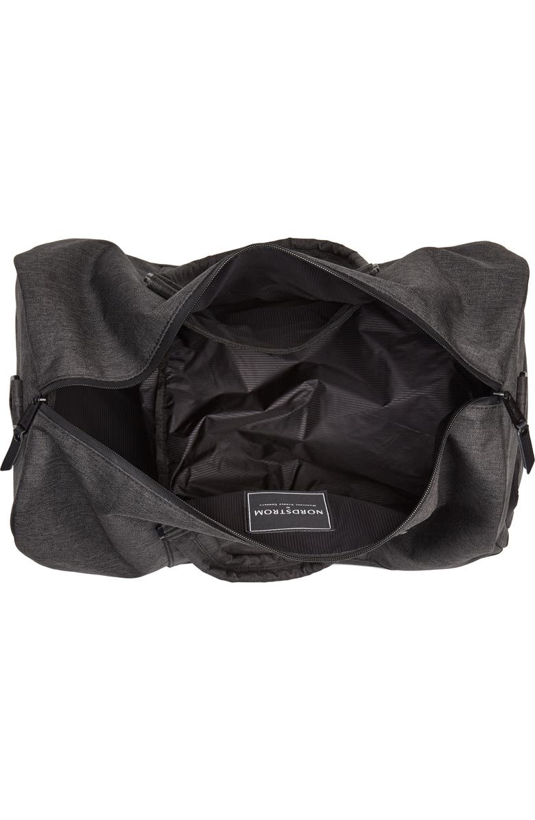 Herschel Supply Co. Novel Reflective Duffel Bag, Alternate, color, Black Crosshatch/ Reflective