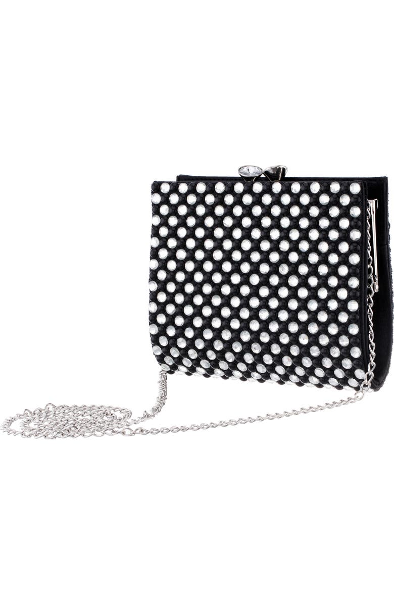 Nina Crystal Frame Clutch, Alternate, color,