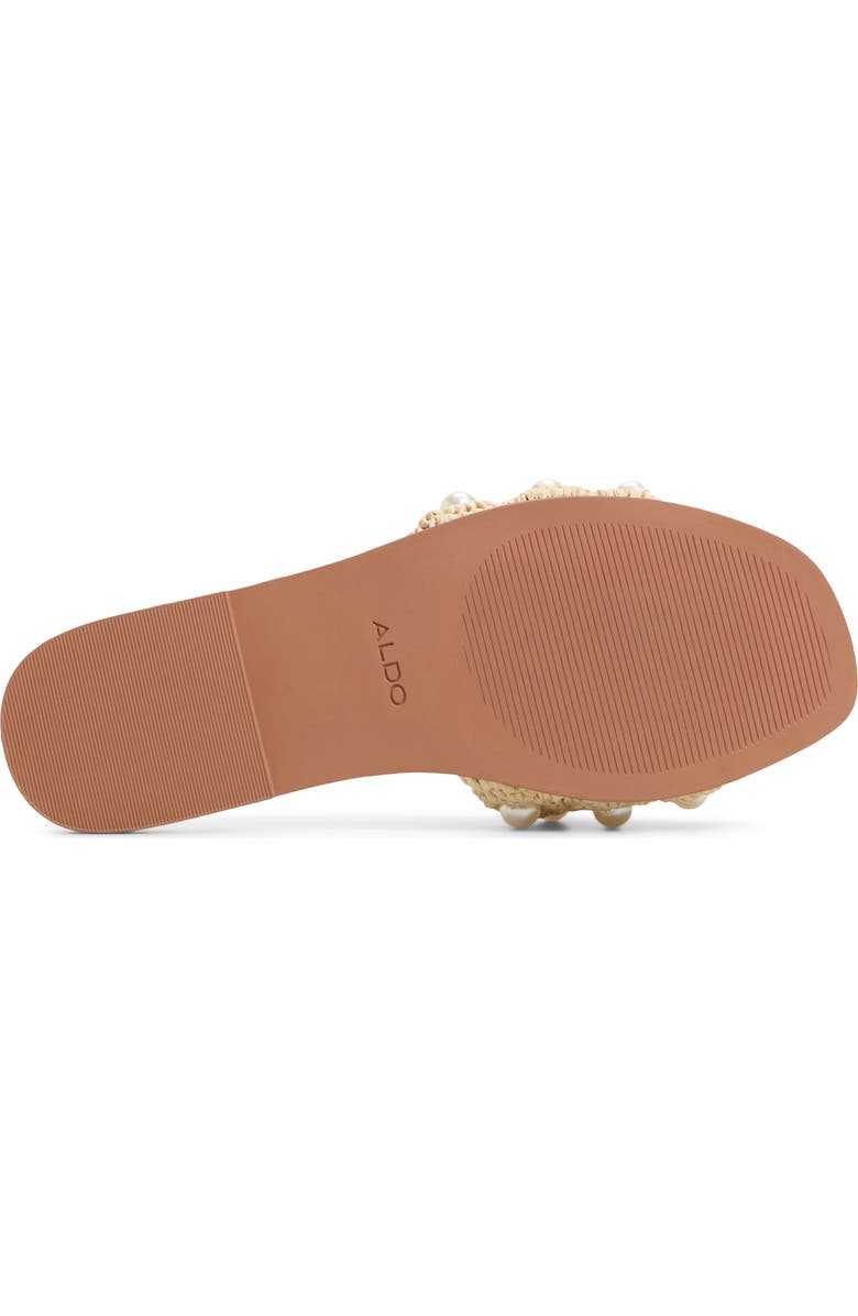 ALDO Gizelle Embellished Slide Sandal, Alternate, color, Natural