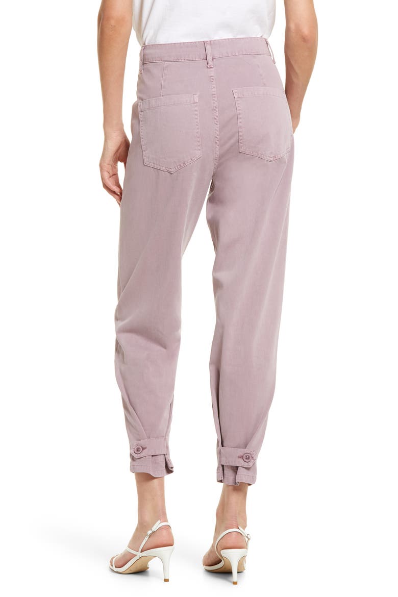 Tammy Button Fly High Waist Ankle Bootcut Jeans, Alternate, color, LILAC DUST