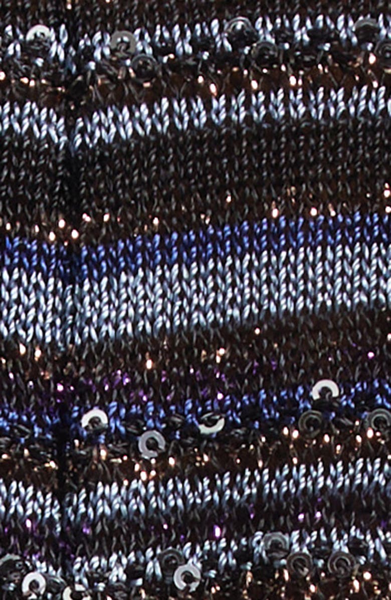 Missoni Chevron Stripe Ruana, Alternate, color, 0001 Black Multi