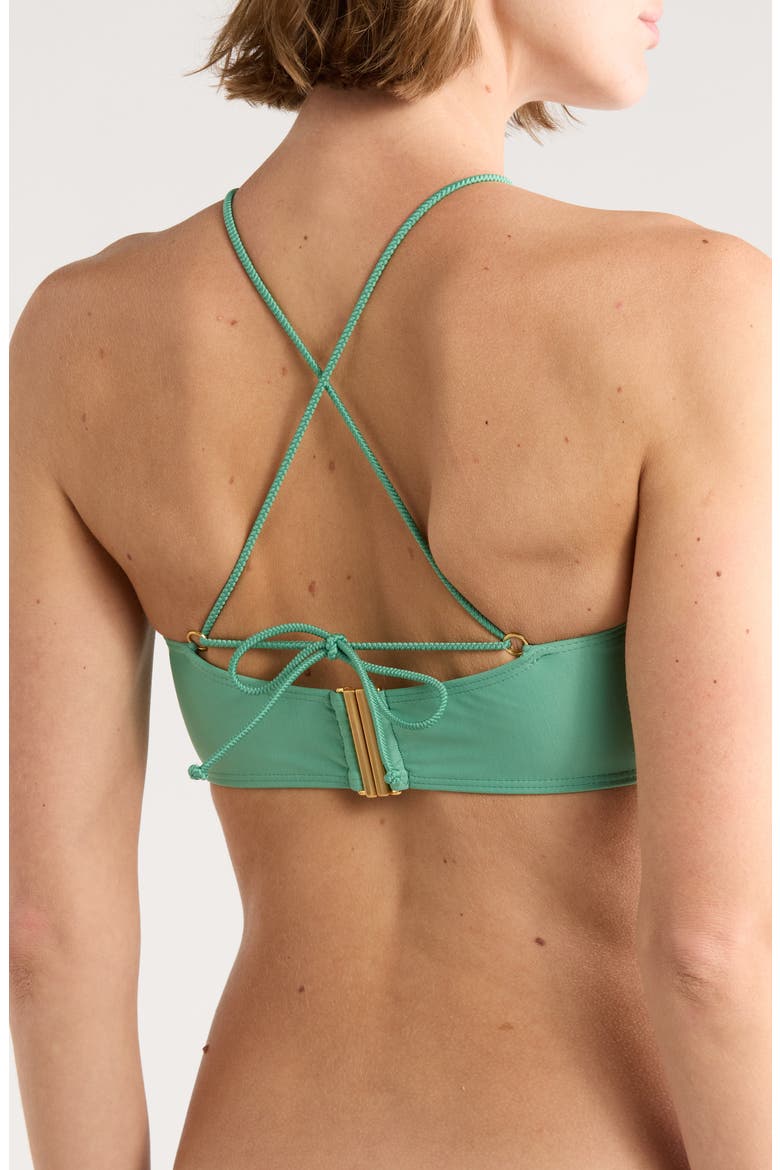 Solid Stacy Convertible Bikini Top, Alternate, color, GREEN