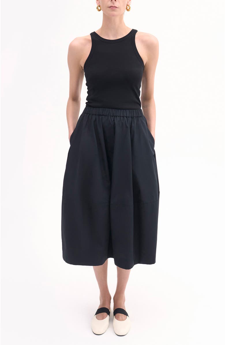 CO Full Skirt in Cotton Poplin, Main, color, 