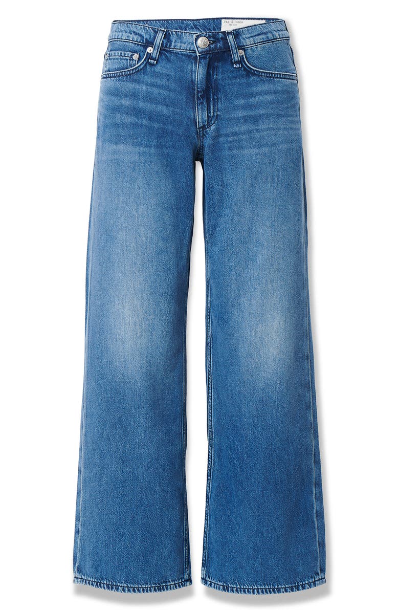 rag & bone Featherweight Saige Low Rise Straight Leg Jeans, Alternate, color, River