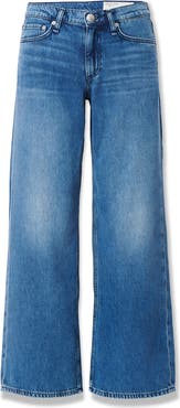 rag & bone Featherweight Saige Low Rise Straight Leg Jeans