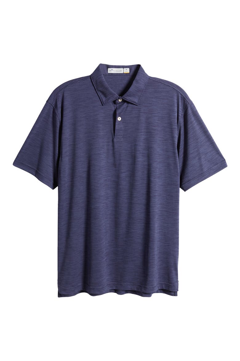 Featherweight Mélange Performance Polo, Alternate, color, NAVY
