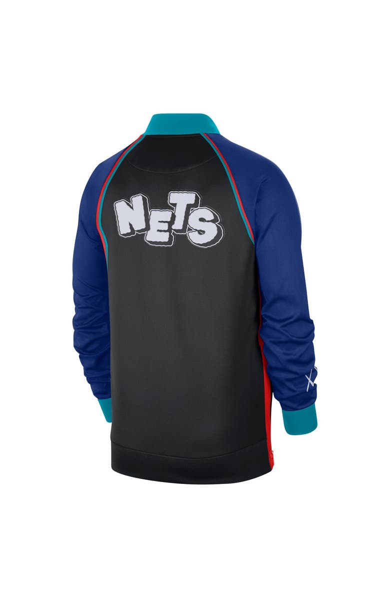 Nike Men's Nike Black Brooklyn Nets 2023/24 City Edition Authentic Showtime Performance Raglan Full-Zip Jacket, Alternate, color, 