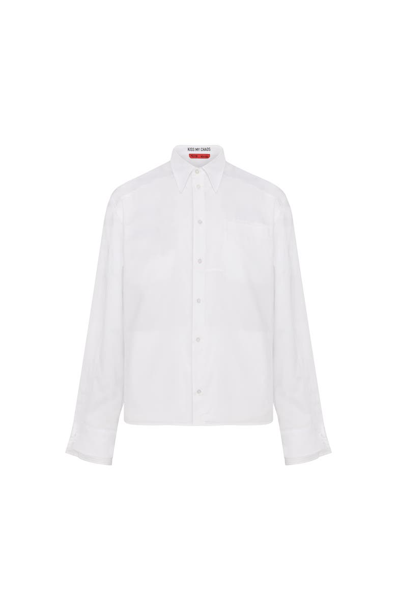 PCFG Pure Cotton Woven Shirt With Double Cuff, Main, color, White