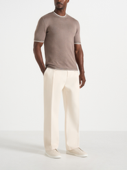 Manière De Voir Wyatt Contrast Knit T Shirt