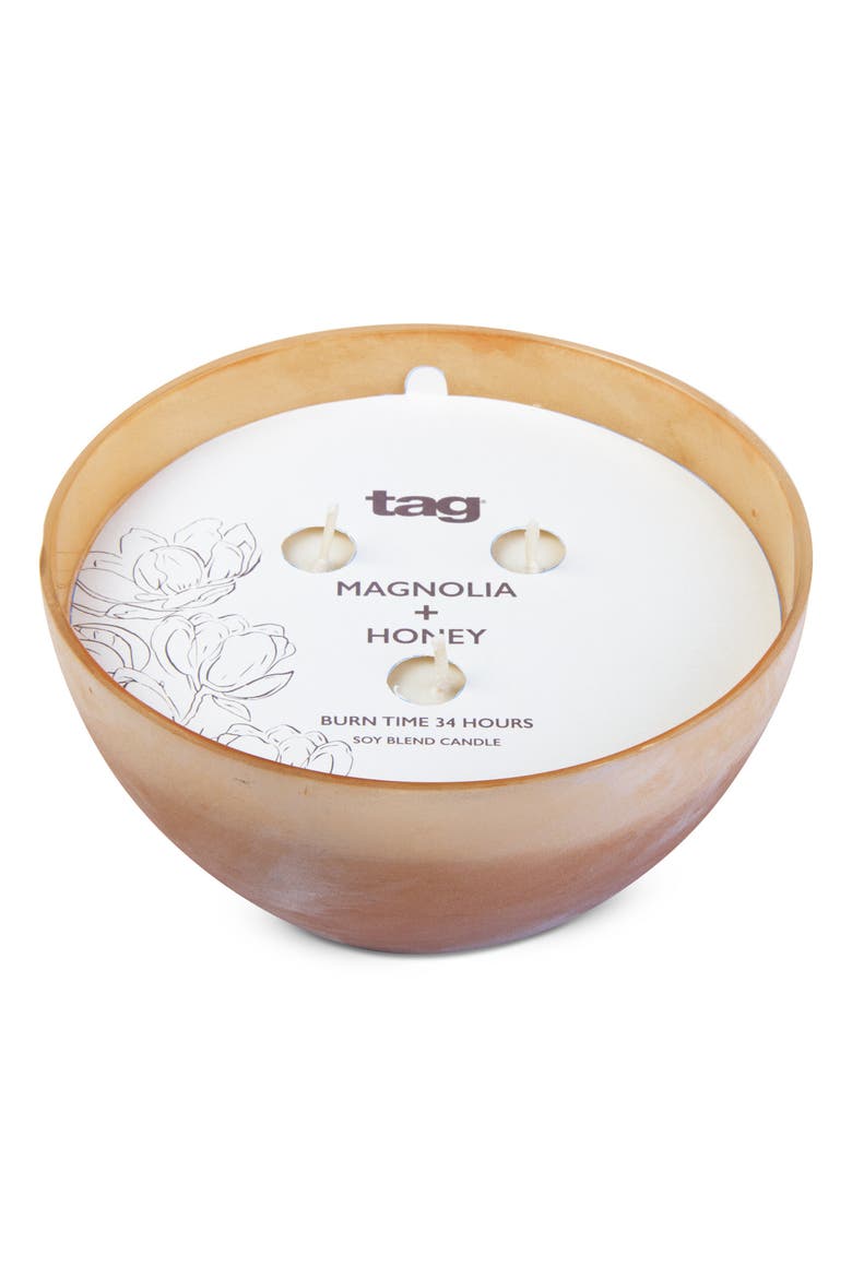Sunset Magnolia Honey Soy Blend Candle BWax Everyday Use, Alternate, color, Pink