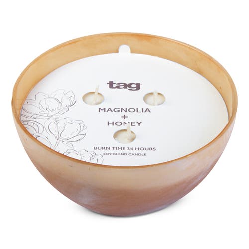 Tag Sunset Magnolia Honey Soy Blend Candle Blush Wax Everyday Use In Pink