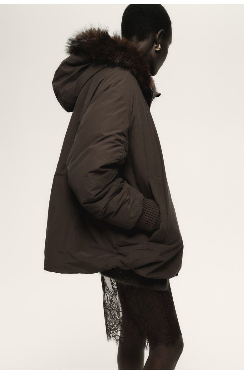 H&M Padded Jacket, Alternate, color, Dark Brown