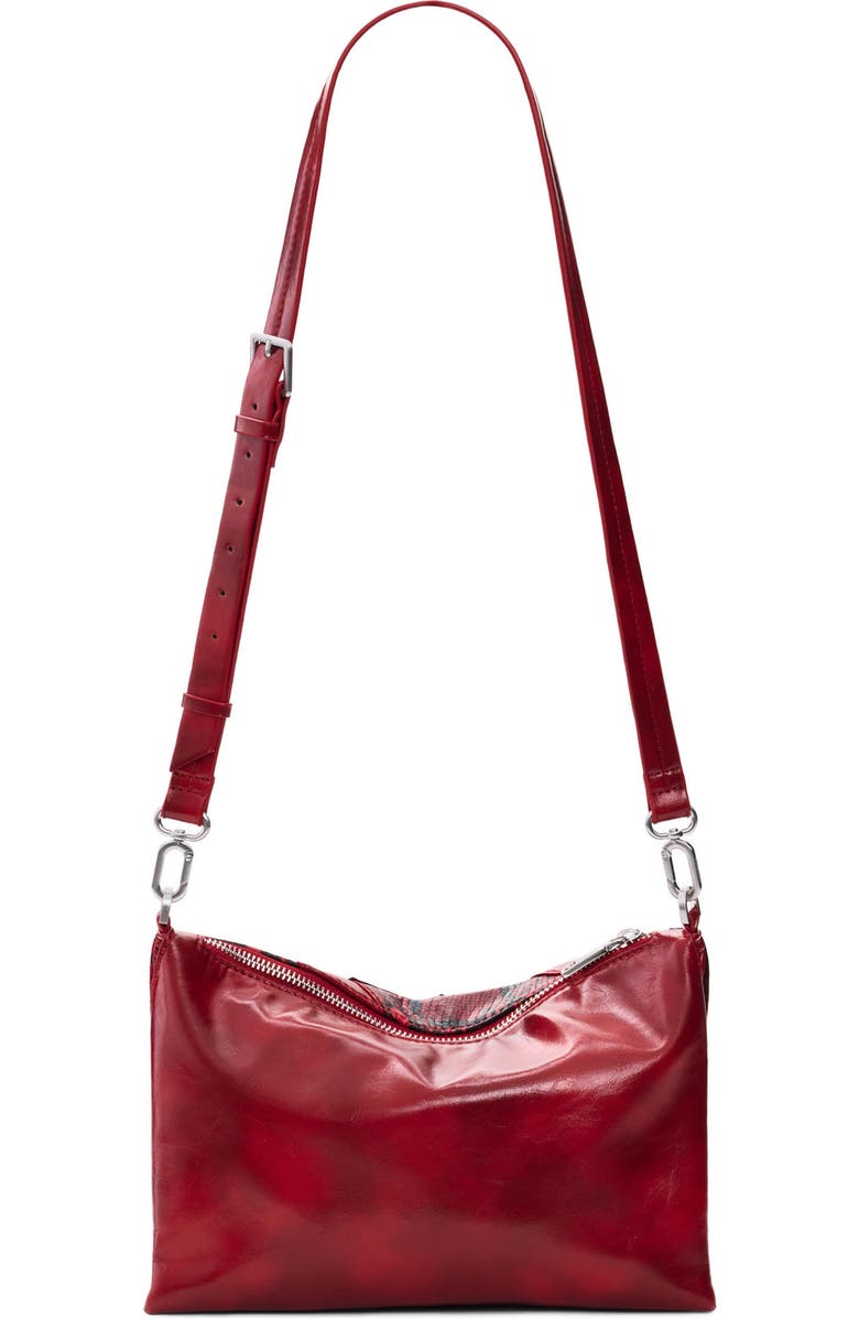 Desigual Faux Leather Crossbody Bag, Alternate, color, Red