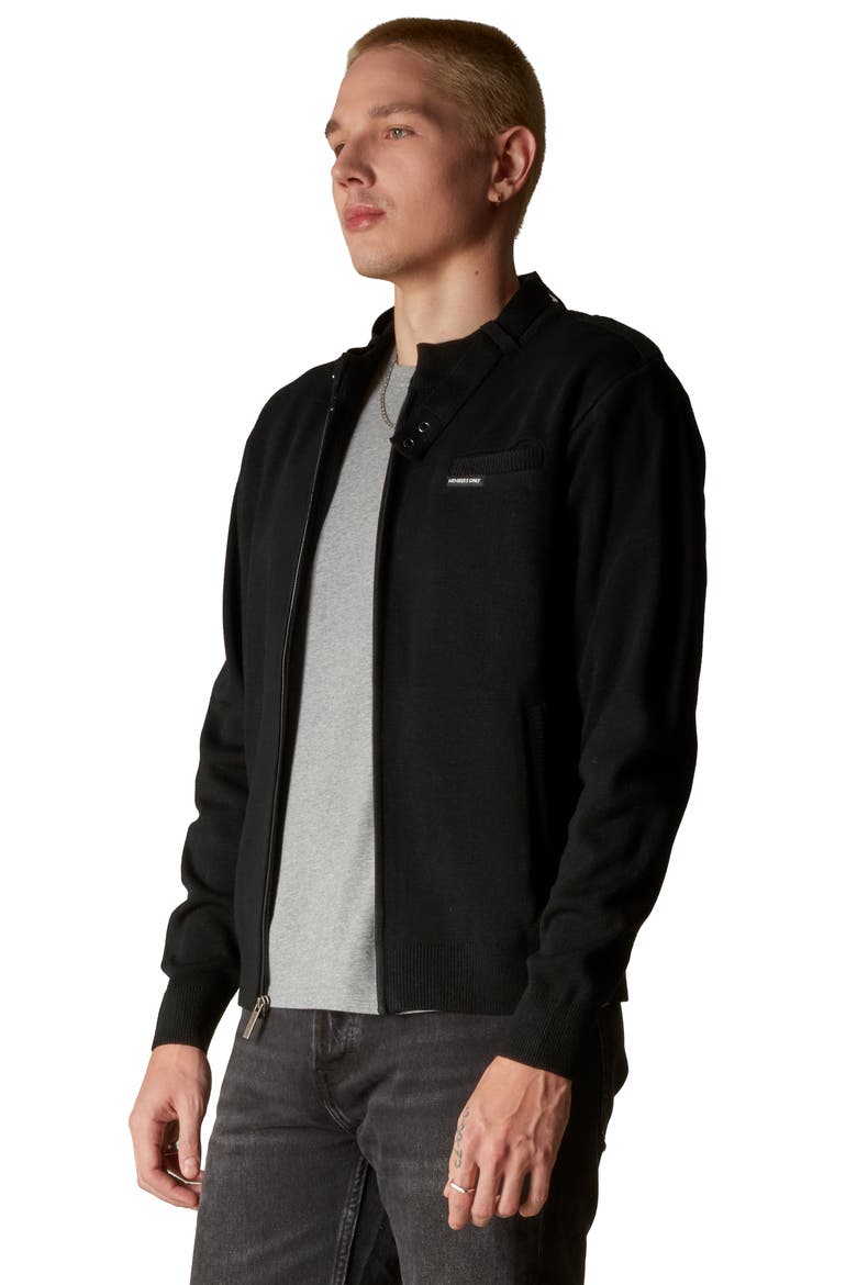 Men's Iconic Racer Sweater, Alternate, color, Black