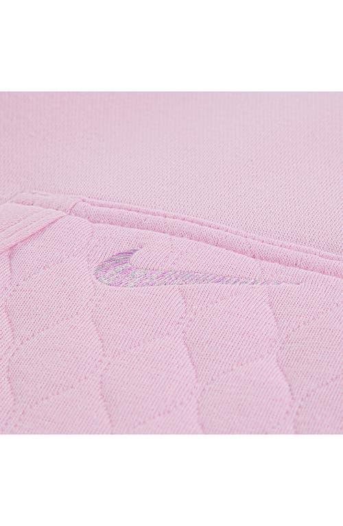 Nike Readyset Quilted Snap-up Hoodie & Joggers Set In Pink