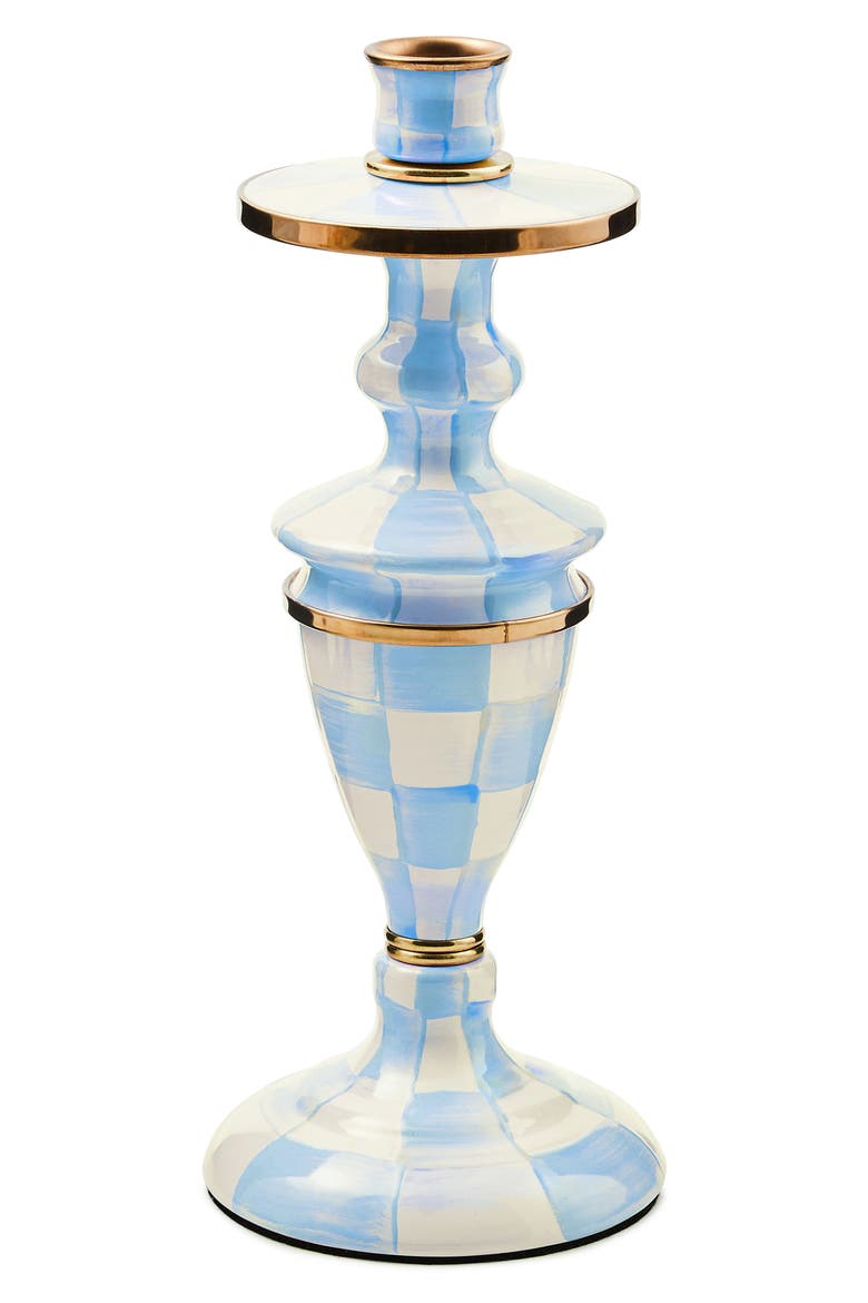 Sky Check Medium Candlestick, Main, color, SKY CHECK