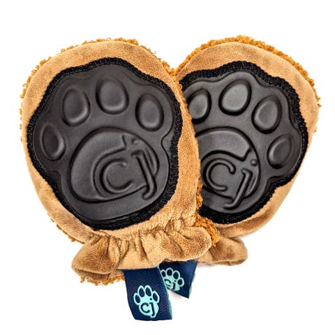 Rattle Mittens Baby Faux Fur Rattle & Teething Mitten Toy