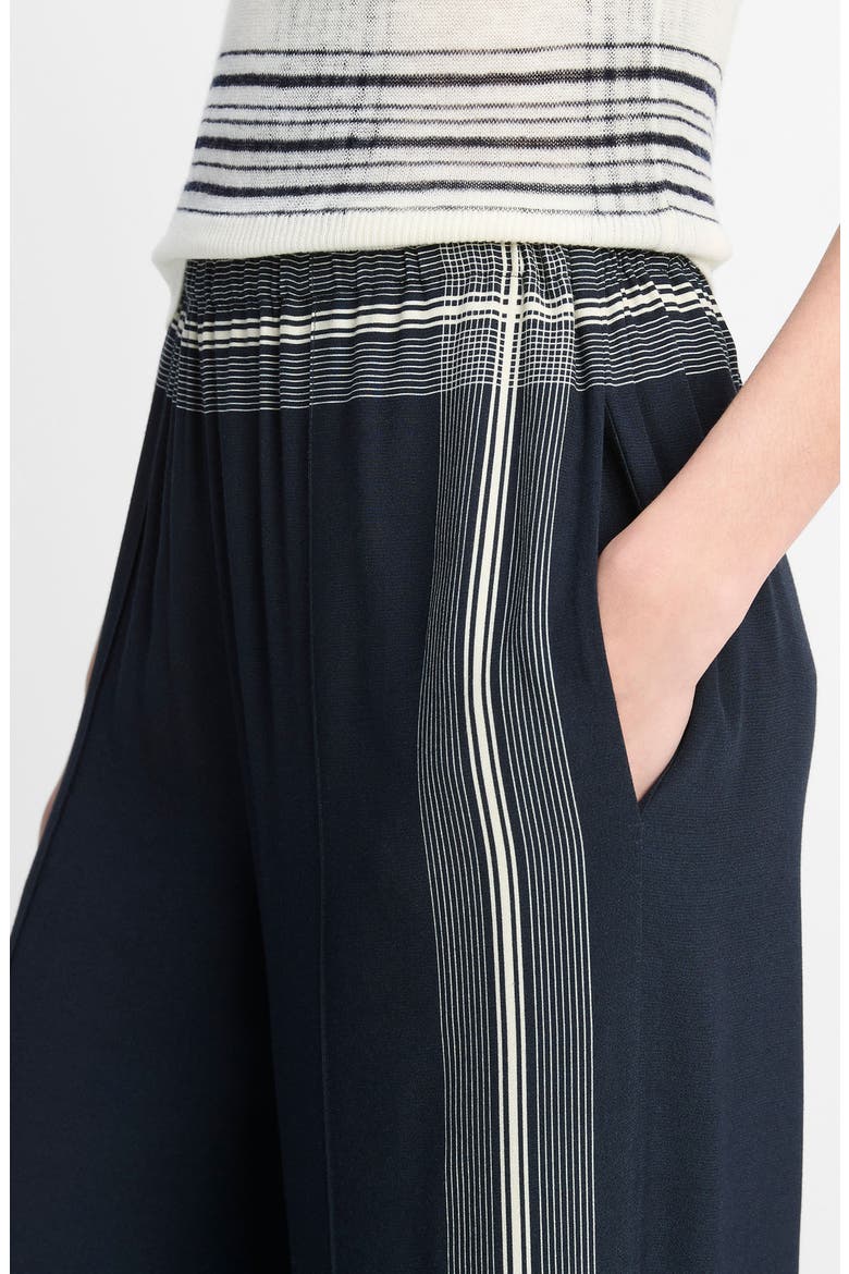 Placed Stripe Pull-On Pants, Alternate, color, COASTAL/PALE CANYON
