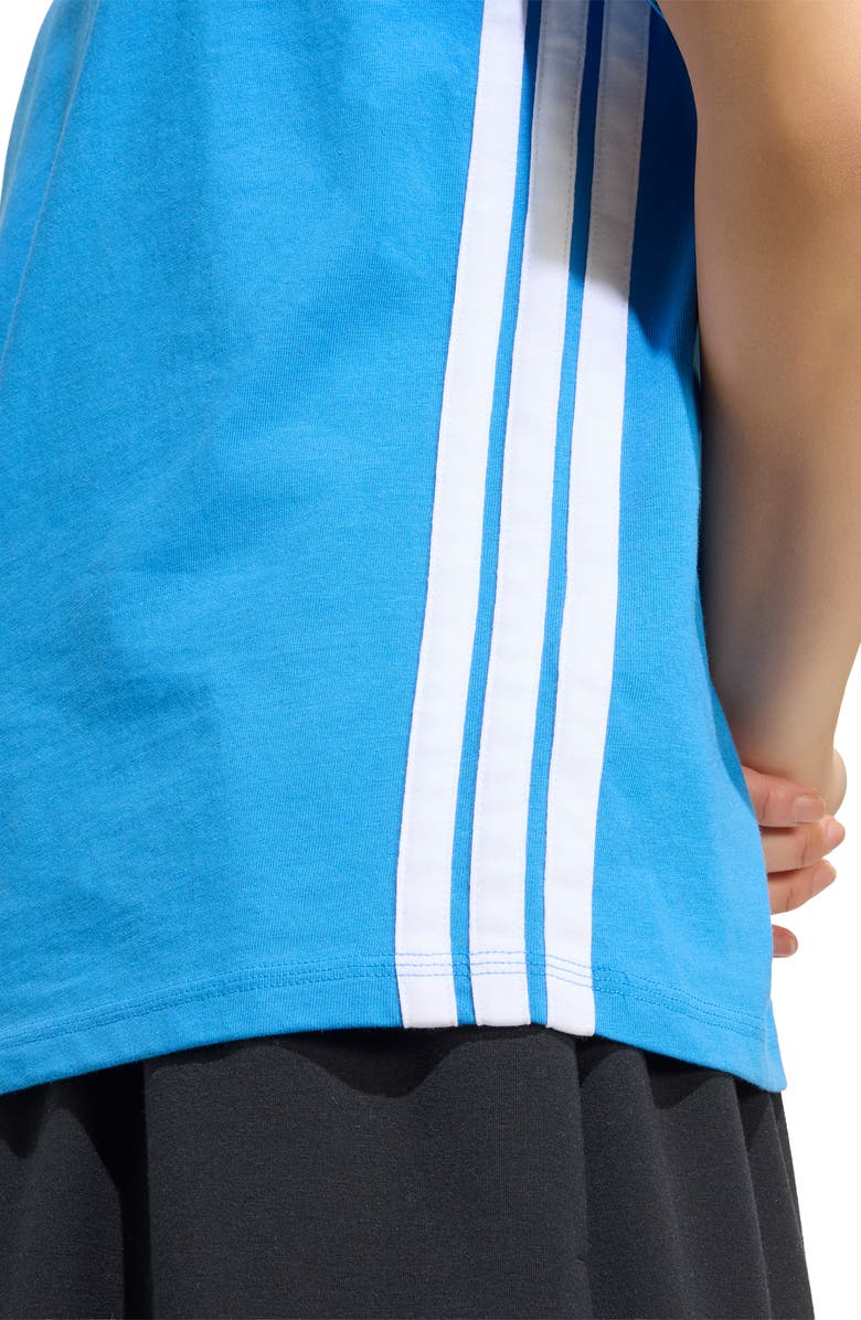 adidas Essential 3-Stripes T-Shirt, Alternate, color, Ray Blue/ White