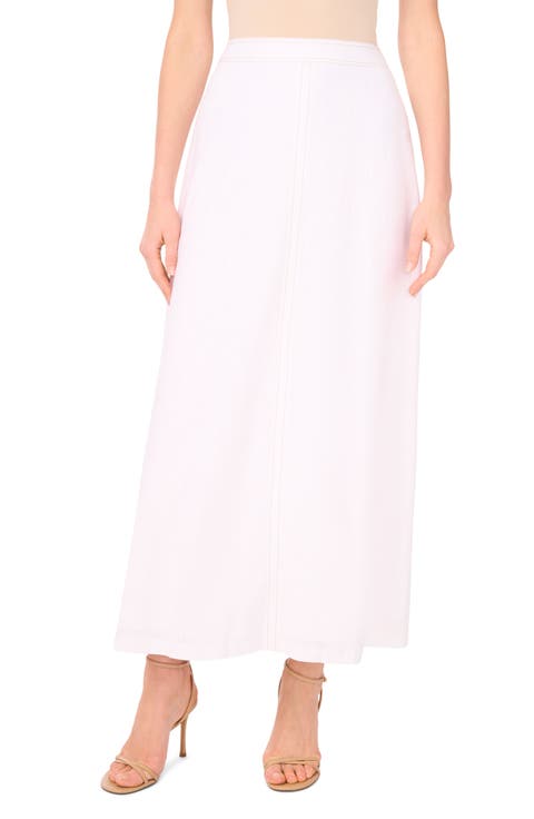 High Waist A-Line Maxi Skirt
