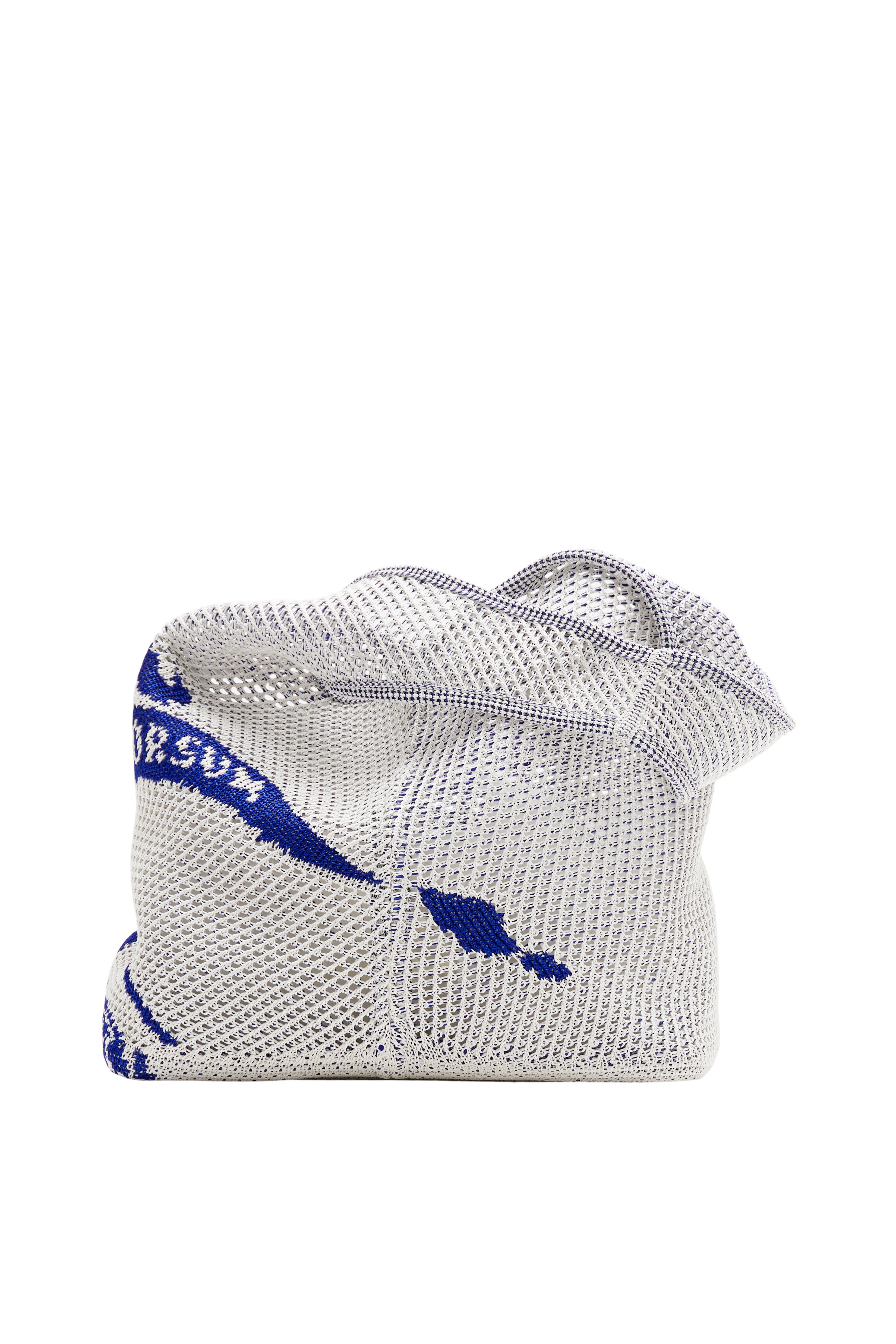 Burberry Large EKD Crochet Bag, Alternate, color, White