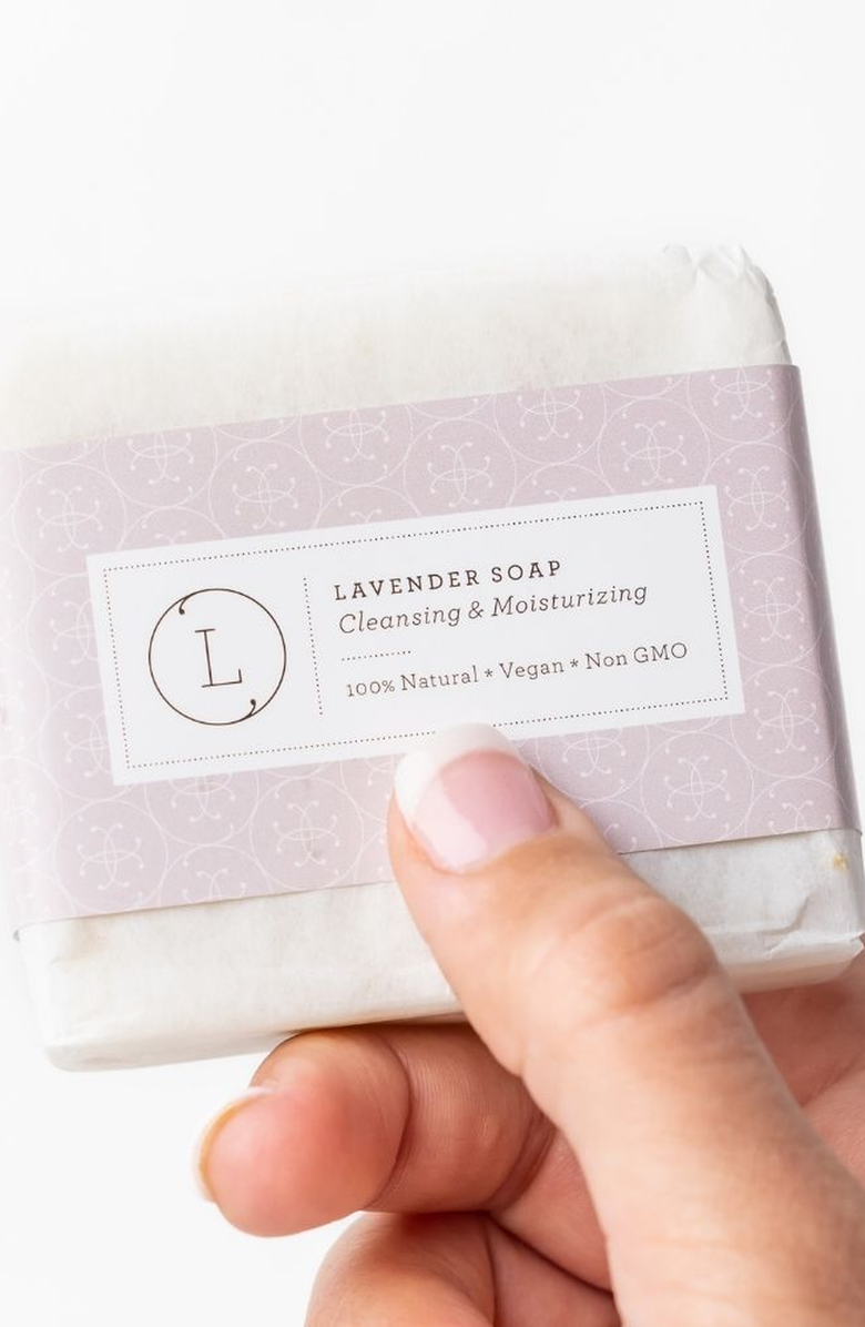 Lizush Breast Cancer Awareness Gift Box - Hope for a Warrior, a Survivor, a Mother - Support Care Pamper Package - Natural Lavender Bath & Body Relaxing Package, Alternate, color, Lavender