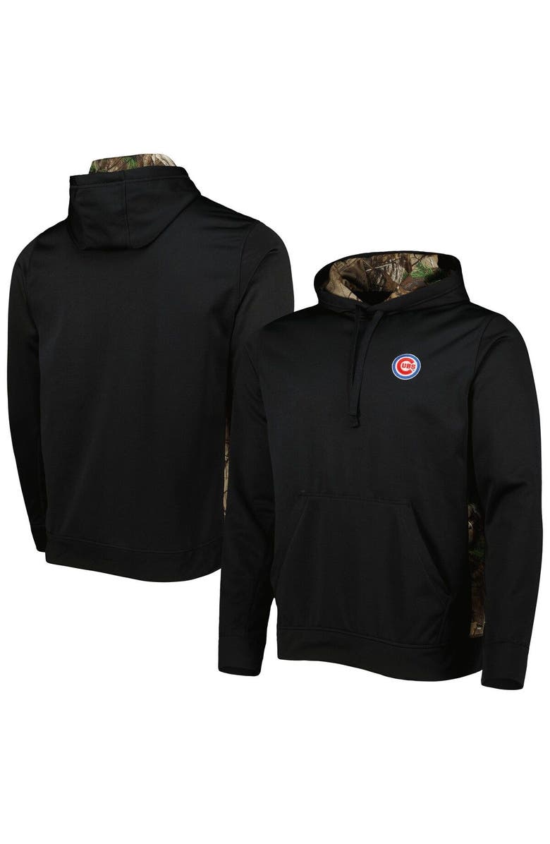 DUNBROOKE Men's Dunbrooke Black/Camo Chicago Cubs Ranger Pullover Hoodie, Main, color, 