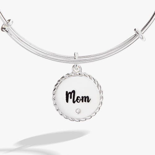 Alex And Ani Mom Charm Bangle Bracelet In Silver