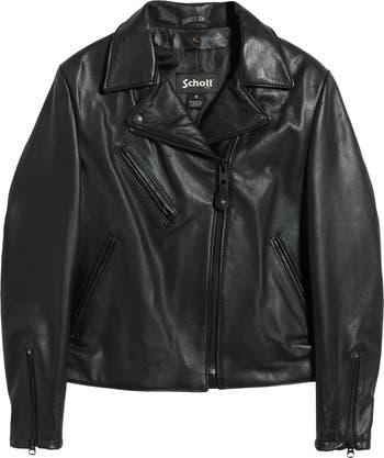 Clean Perfecto Asymmetric Leather Moto Jacket