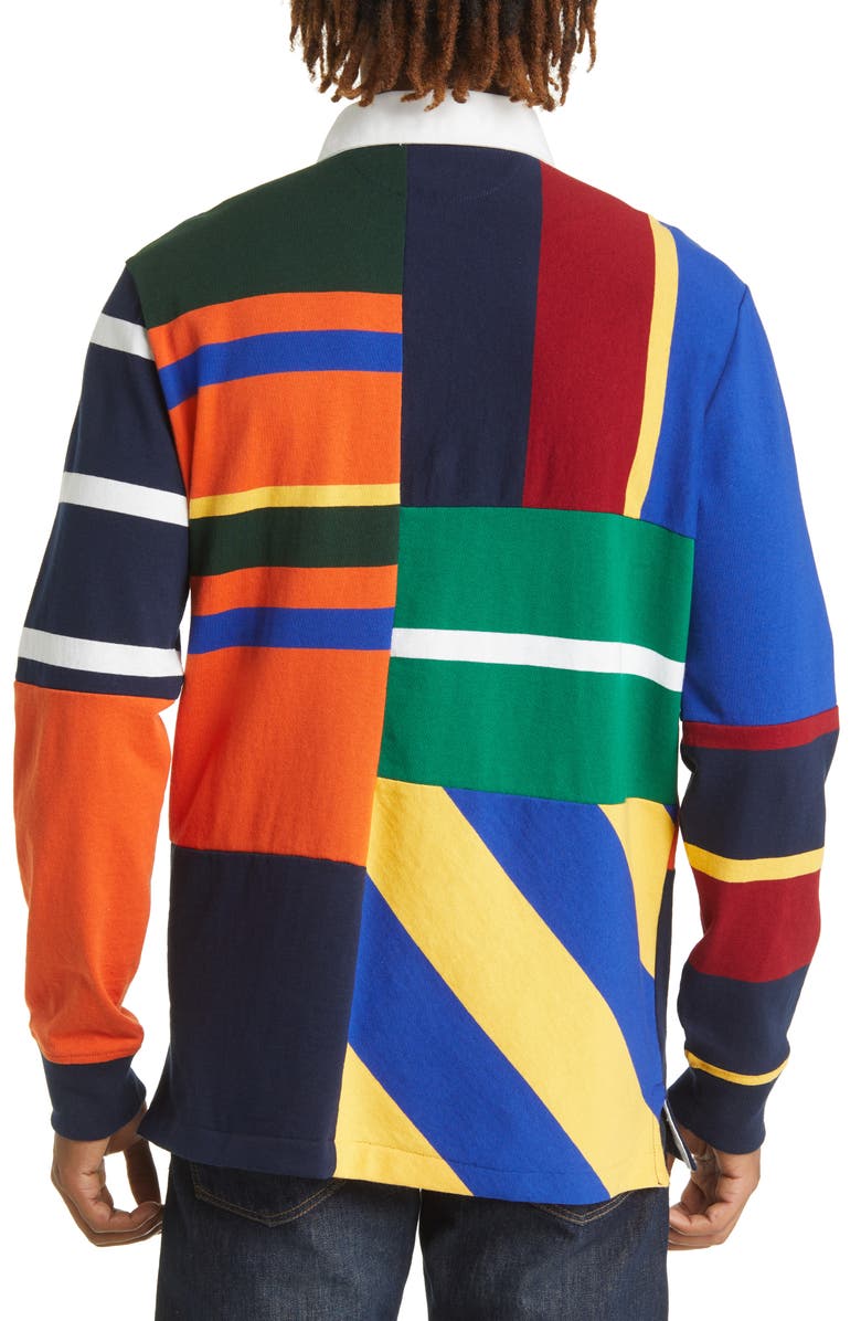 Polo Ralph Lauren Men's Classic Fit Colorblock Long Sleeve Polo, Alternate, color, 