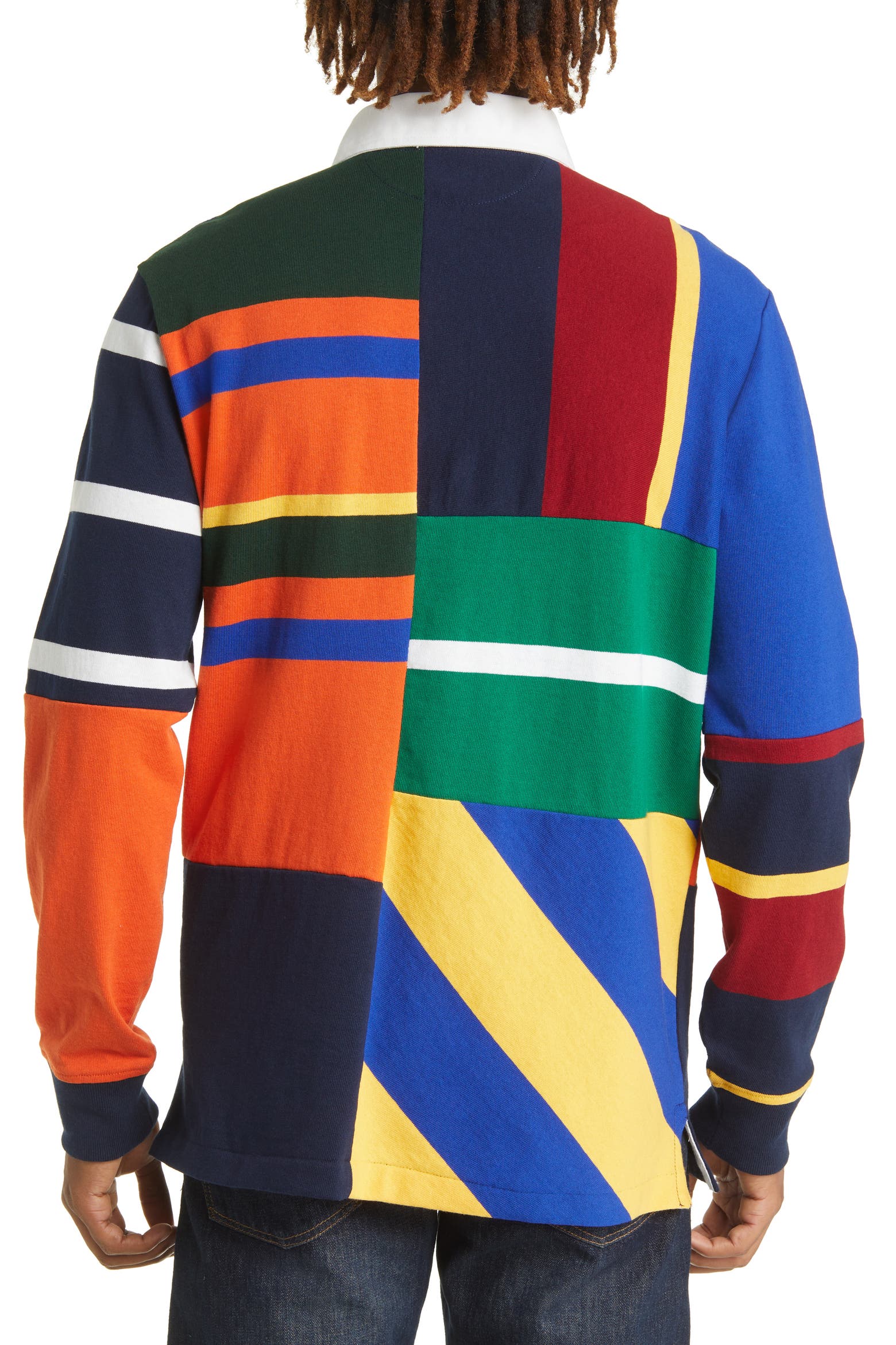 Color Explosion Event For Kids Polo Ralph Lauren Men's Classic Fit Colorblock Long Sleeve Polo (Men ...