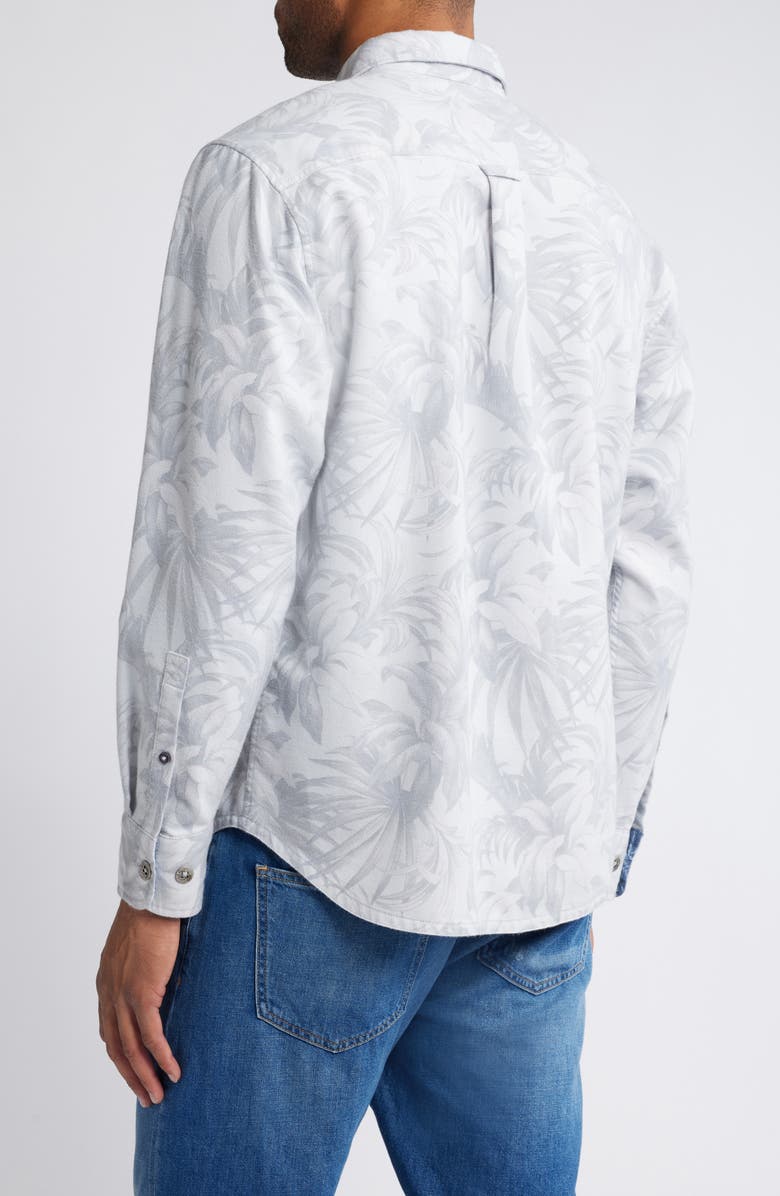 Tommy Bahama Canyon Beach Durango Palms Flannel Button-Up Shirt, Alternate, color, Micro Chip