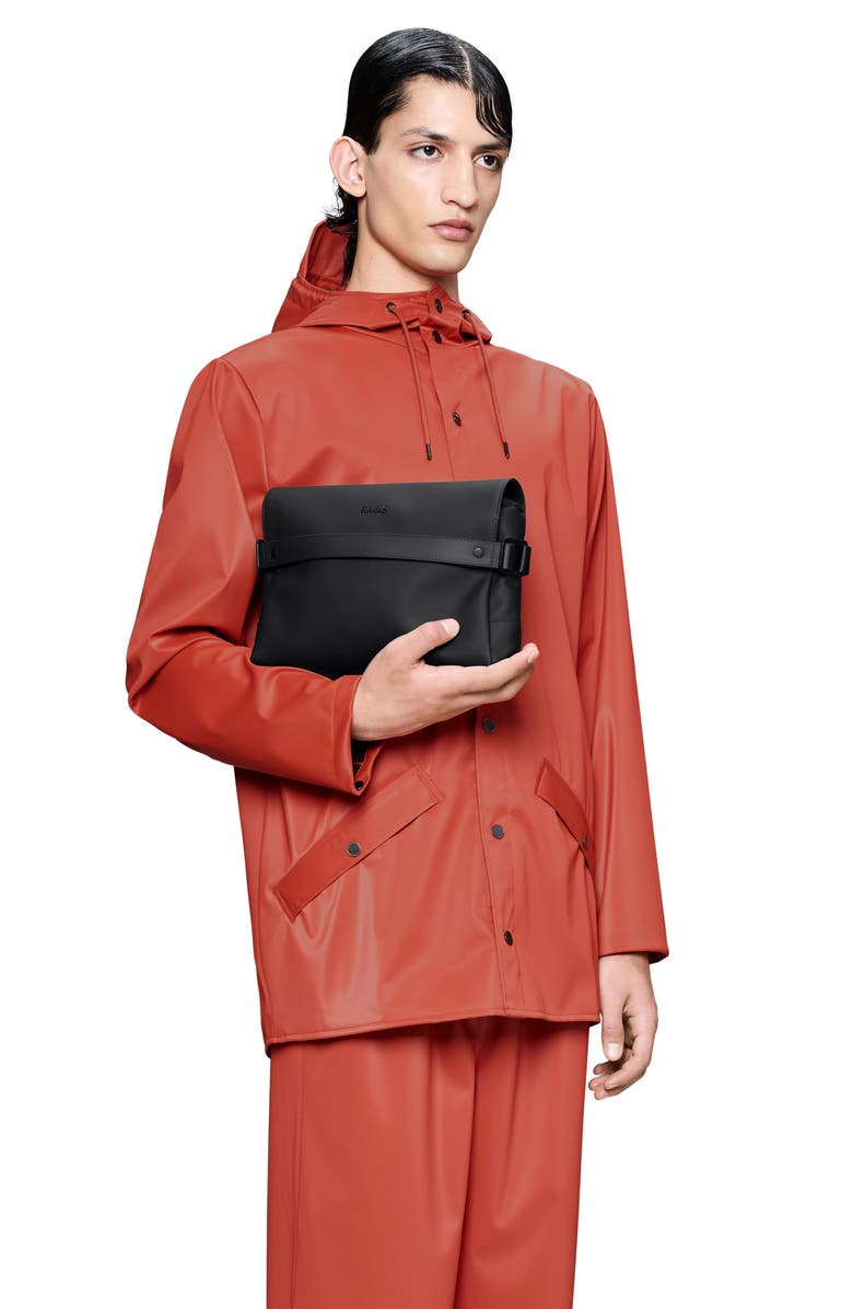 Rains OTG Wash Bag, Alternate, color, Black